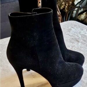 Gianvito Rossi Black Suede Ankle Boots